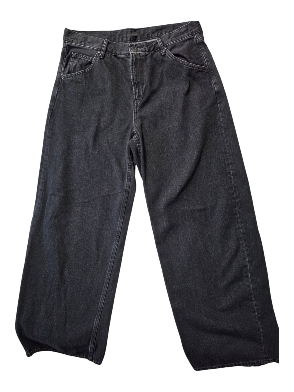 Uniqlo Black Wide Leg Jeans Waist 32